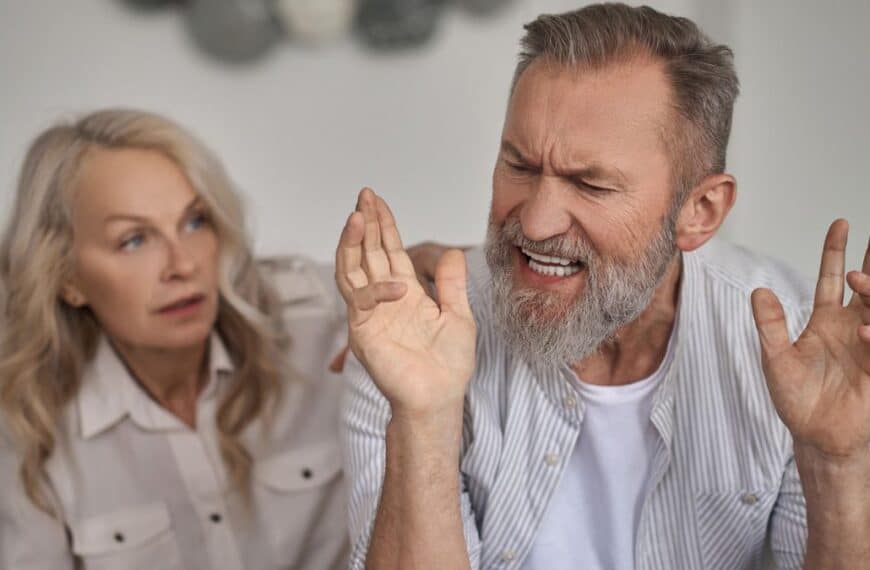 Annoyed husband