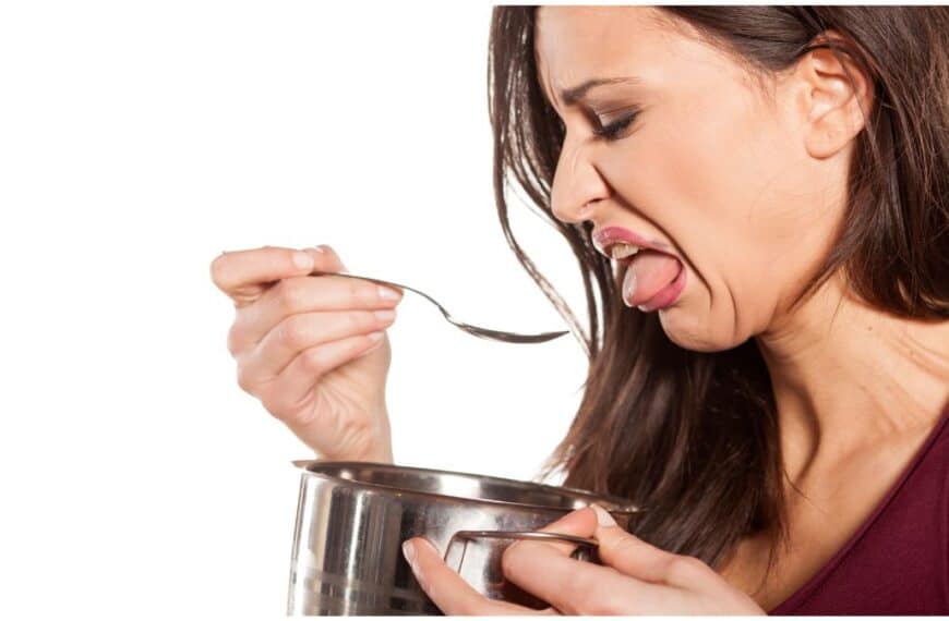 Woman tasting